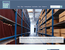 Tablet Screenshot of managingbusinessarchives.co.uk